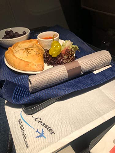 Disposable Airplane Tray Table Cover - Pack of 6 | Premium Medical Grade Material | Individually Packaged | Must Have Travel Essentials for Kids, Toddlers, and Adults