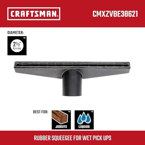 CRAFTSMAN CMXZVBE38621 2-1/2 in. Wet Nozzle Wet Dry Shop Vacuum Attachment - style: Wet Nozzle