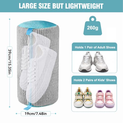 Shoe Washing Machine Bag, Shoe Laundry Bag for Washer and Dryer - color: Gray, size: 1 PACK