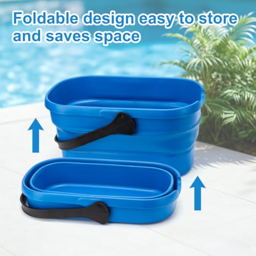 Professional Window Cleaning Kit with Collapsible Bucket 3 Gallon, 65 Inch