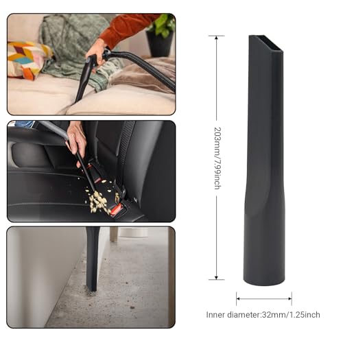 EZ SPARES 1 1/4 inch Universal Vacuum Attachments Accessories 32mm&35mm Vacuum Cleaner Accessories Horsehair Brush Crevices Tool Kit