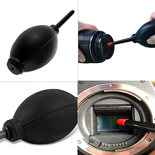 Camera Lens Cleaning Kit, Professional DSLR Lens Cleaning Tool with Waterproof Storage Bag, Air Dust Blower, Lens Cleaning Pen Brush, Cleaning Cloth, Empty Bottle, for DSLR Camera Cleaning Tool