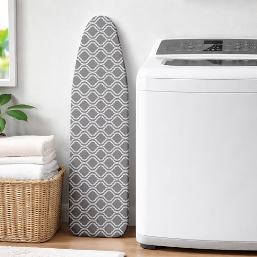 Ironing Board Covers and Pad 54x15 Scorch and Stain Resistant Ironing Pad - color: Gray