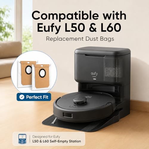 Dust bags for eufy L50 SES, L60 SES Self-Empty Station, 6 Pack - color: 6 Pack
