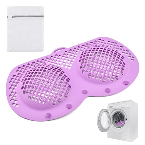 Silicone Bra Washing Bag with Mesh Laundry Bag for Delicates A-D Cups