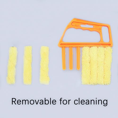Blind Cleaner Tool, Mini Blind Duster Clean Brush, Dust Venetian Brush, Yellow S14