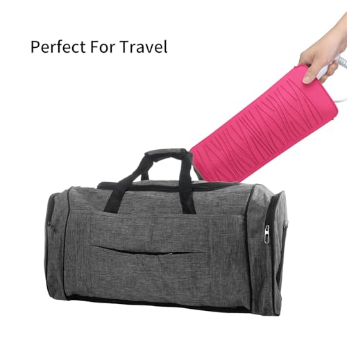 Silicone Heat Resistant Travel Mat Pouch for Hair Styling Tools (Hot Pink, 1 Pack) - color: Hotpink, size: 1 Pack