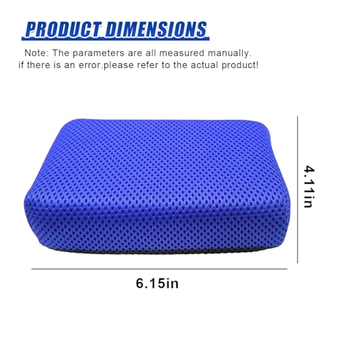 2PCS Clay Scrubber for Car Detailing, Car Wash Sponge for Fast and Effective Removal of Paint, Dual Sided Non Scratch Mesh Clay Mitt for Scrubbing and Clay Work, Light Overspray (Blue) - color: Blue