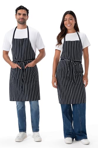 Chef Works Unisex Chef Apron - color: Chalk Stripe, 2 Pack