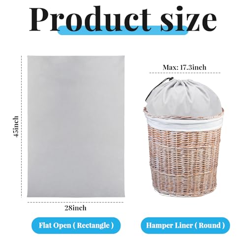 Woanger 12 Pack 28 x 45 Inch Extra Large Laundry Bags Bulk, Silver - color: Silver