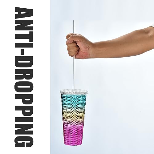 ALINK 10.5" Plastic Reusable Straws, 10 Pack Colorful Tritan Tumbler Straws - style: 10.5 INCH