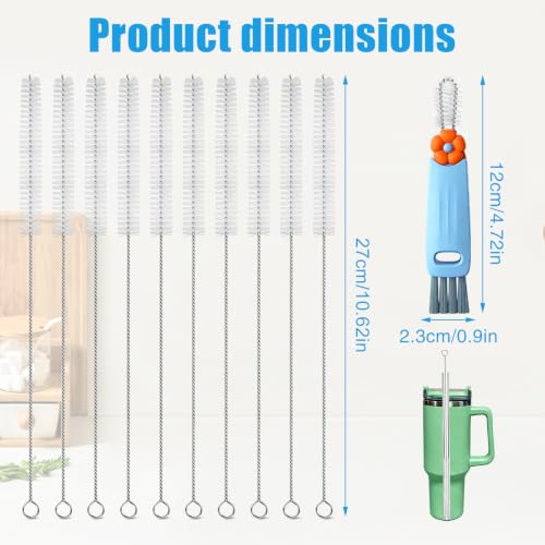 3-in-1 Lid Cleaning Brush Set, Multifunctional Bottle Cleaning Brush