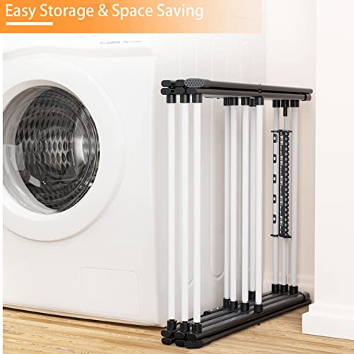 Foldable Drying Rack Clothing Clothes Drying Rack White-1pack - color: White
