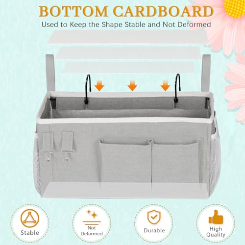 Bedside Caddy Bedside Storage Bag for Headboards/Bunk Bed - color: Grey