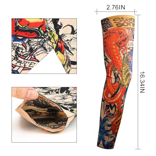 YARIEW Temporary Tattoo Sleeves for Men Arm Sleeves for Men Tattoo Sleeve - color: Multicolor-7
