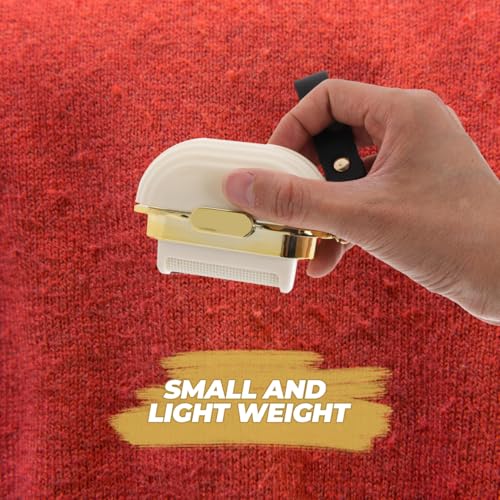 SUPVOX Mini Lint Roller Ball Portable Reusable Pet Hair Remover for Clothes Couch Car Seat Travel Sticky Dust Cleaner with Hand Strap Compact 3.81 X 2.75 X 1.37 in