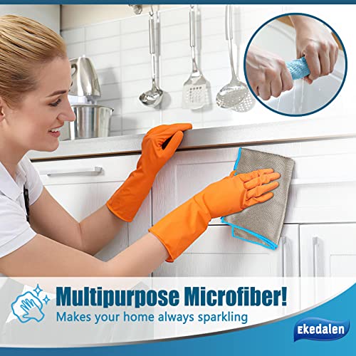 Ekedalen Microfiber Cleaning Cloth Lint Free Glass Polish, Light Grey - color: Light Grey
