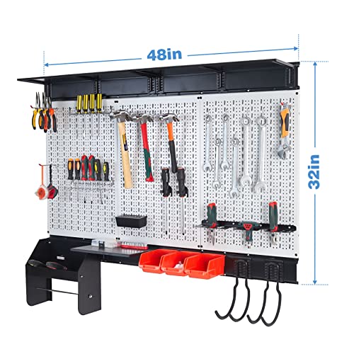 Ultrawall Peboard Storage Organizer, 48x36 inch Pegboard Wall Organizer