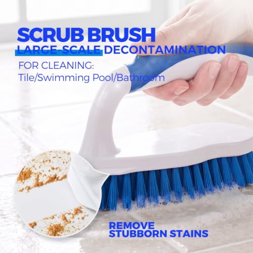 Holikme 7 Pack Cleaning Brush Scrub Brush Kitchen Brush for Floor,Blue - color: Blue