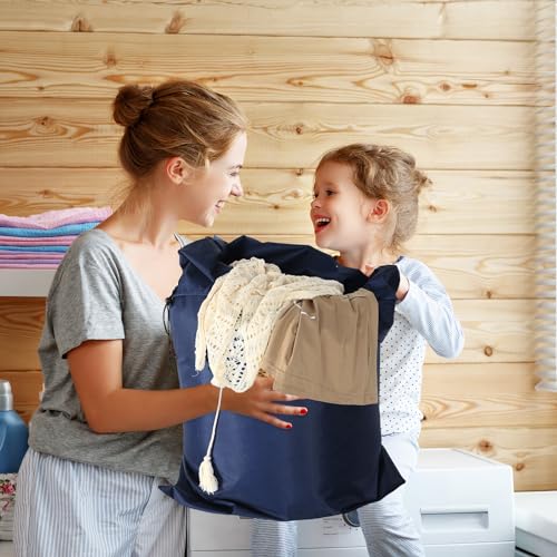 Woanger 12 Pack 28 x 45 Inch Extra Large Laundry Bags Bulk, Navy Blue - color: Navy Blue