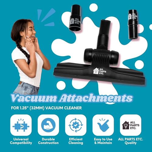Vacuum Attachments for 1.25" (32mm) Vacuum Cleaner | Gulper Floor Tool for Hoover, Shop Vac, Eureka, Bissell, Nutone, Kenmore & More | Pet Hair & Hard Floor Cleaning - color: Gulper Tool