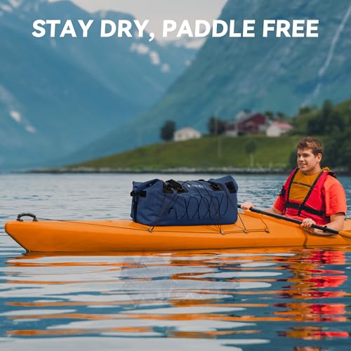 HEETA Waterproof Duffel Bag Travel Motorcycle Dry Bag Backpack 60L/80L/110L - color: Dark Blue, size: 80L