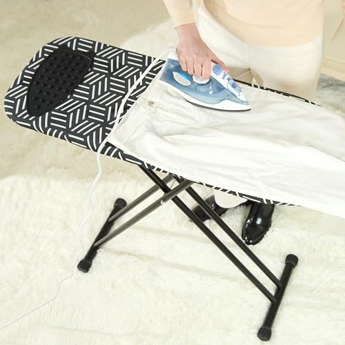 Ironing Board 43''x13'', 7 Adjustable Heights, Compact Design Saves Space - size: 43"L x 13"W