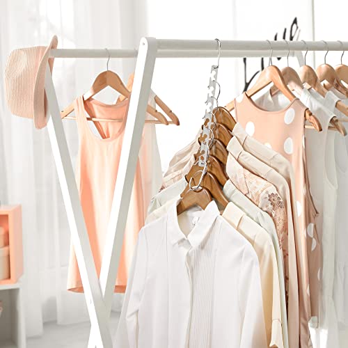 HOUSE DAY 12 Pack Space Saving Hangers for Clothes, Metal Magic Hanger - size: 12 Pack