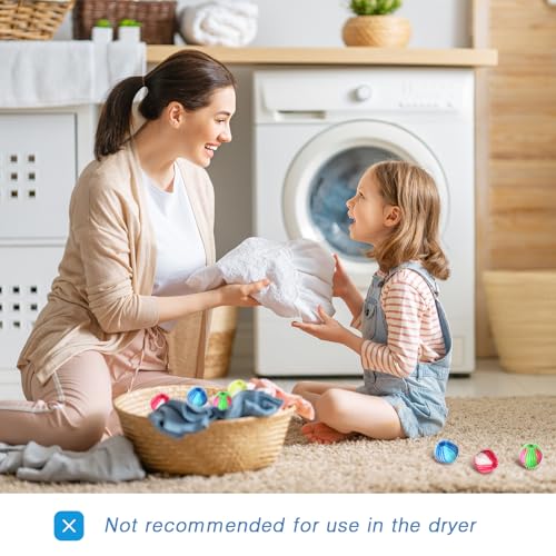 Blulu 12 Pieces Pet Hair Remover for Laundry, Stylish Color - color: Stylish Color