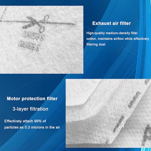Pymin 6pcs engine protection filter and vacuum cleaner filter set for Miele - size: E-6Pcs