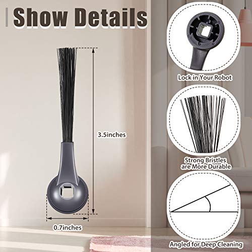 Honoson 8 Pieces Side Brushes Replacement Part Compatible with Shark ION Robot IQ R101AE (RV1001AE), RV1100, RV1101, RV2011DRUS, RV912S, 102KY1000, UR1105ARUS Vacuums Cleaner Accessory