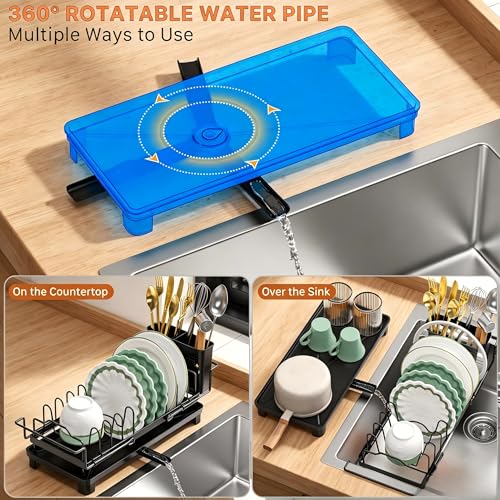 masadi Small Dish Drying Rack, Compact Dish Drainer for Kitchen Counter - size: Counter (Small)