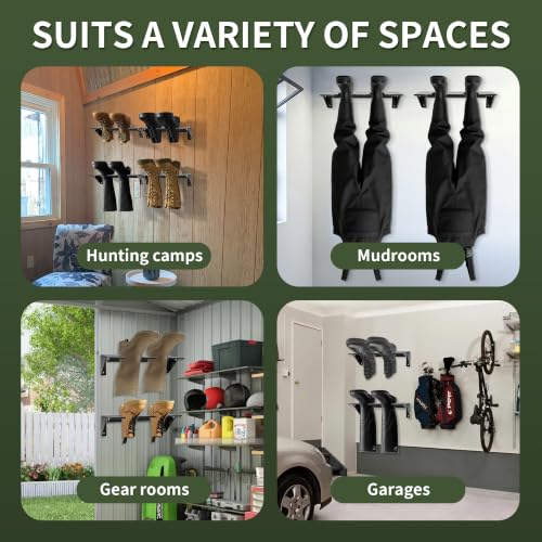 Wader Hangers Durable Coated Steel Wall Mounted Boot Rack - size: 1PCS