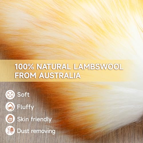 ONESIMUS 2 Pack Lambswool Dusters Fluffy Handheld Natural Feather Duster, 16.1 inch Washable Reusable Wool Dusters with Solid Wooden Handle for Cleaning Ceiling Fan, Interior, & Car etc - size: 2 Count (16.1inch)