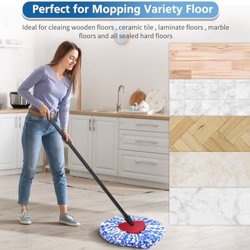 RinseClean Spin Mop Replacement Head for O Ceda RinseClean Dual System - size: 4 Mop Head