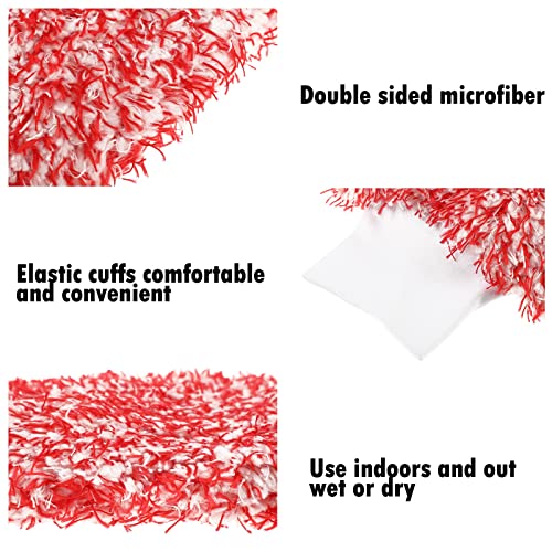 Tallew 5 Pcs Microfiber Car Wash Mitt for Car Washing 7 x 11 Inch, Classic - color: Blue, Black, Red, White, Grey
