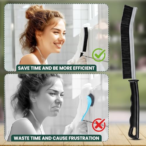 Crevice Cleaning Brush Set 3Pcs Hard Bristle Tools for Narrow Spaces