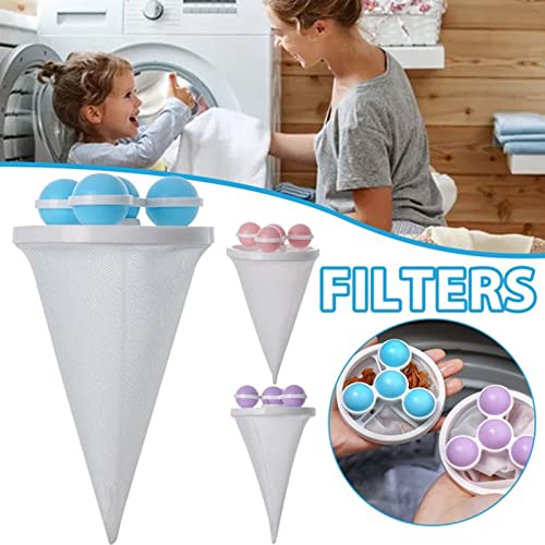 2023 New Floating Hair Filtering Mesh Removal Washing Machine Wool Device, Washing Machine Hair Filter Cleaning Mesh Bag, Reusable Washer Hair Catcher