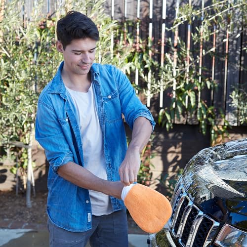 Armor All Microfiber Car Wash Mitts, Truck & Motorcycle Wash Supplies (Pack of 3) - size: 1 Count (Pack of 3), style: Wash Mitt