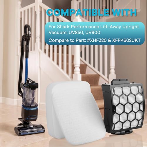 Vacuum Filters for Shark UV850 Performance Lift-Away ADV DuoClean - size: UV850(1+2)