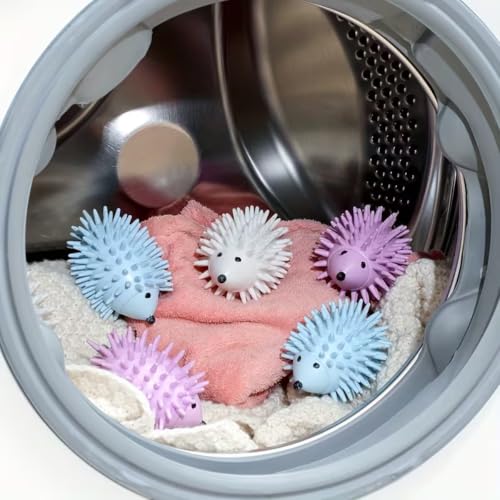 Cute Plastic Laundry Balls Anti Tangle Wrinkle Free for Washer and Dryer Protect Delicates Towels Clothes Gentle Cleaning, 1Pc Random Color - color: 1pc Random Color