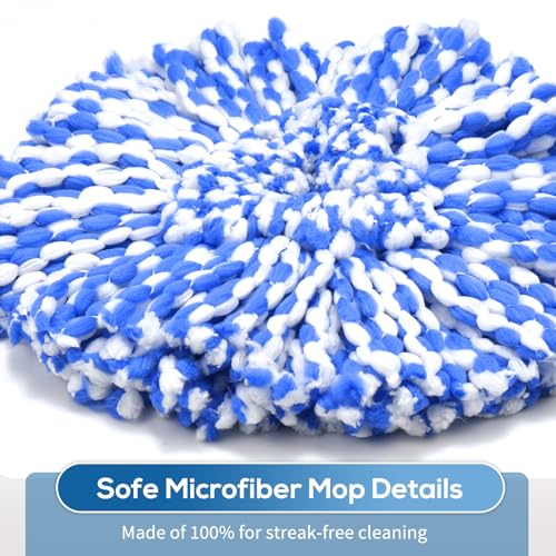 RinseClean Spin Mop Replacement Head for O Ceda RinseClean 2 Tank System - size: 8 PCS Mop Head