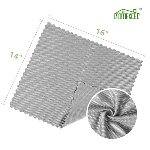 HOMEXCEL Glass Cleaning Cloths 6 PK, Lint Free Towel for Windows, Grey - color: Grey