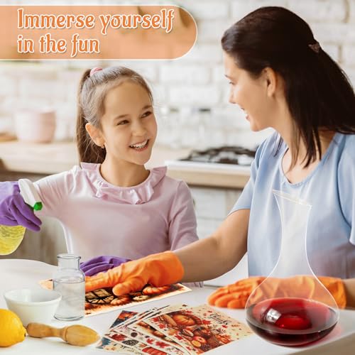 Lucomb 8 Pack Thanksgiving Swedish Dishcloths for Kitchen, Reusable Soft Kitchen Towels Dish Cloths Set Absorbent Sponge Cleaning Washable Quick Drying Bar Hand Washing - color: 8 Pack-thanksgiving Days