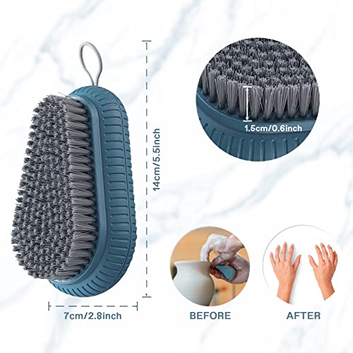 VWMYQ Heavy Duty Nail Brush Fingernail Scrub Brush, Durable Stiff Bristles Nail Scrub Brush, Hand and Nail Cleaning Brush for Men & Mechanics (Hand Wash Brush - Blue) - color: Hand Wash Blue