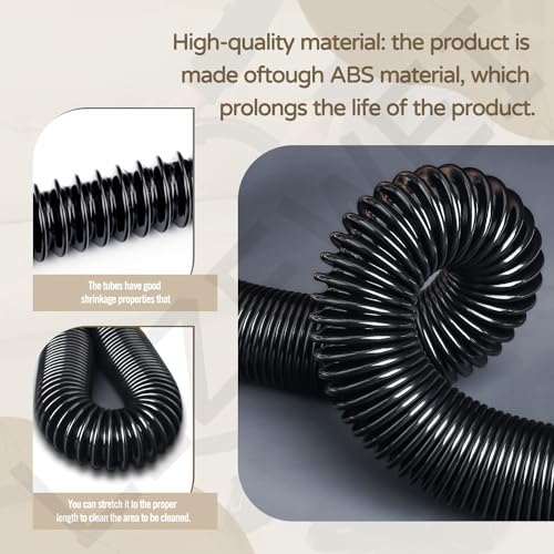 14-37-0105 18V Wet/dry Vac Hose Assembly with Universal Attachments Adapter Kit for Milwau-kee 18v/28v Vacuum 0880-20 0970-20 (Internal Storage), Use to Pick Up Dust and Debris