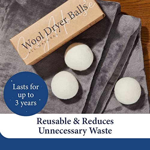 Cosy House Collection Wool Dryer Balls Premium Natural Fabric Softener