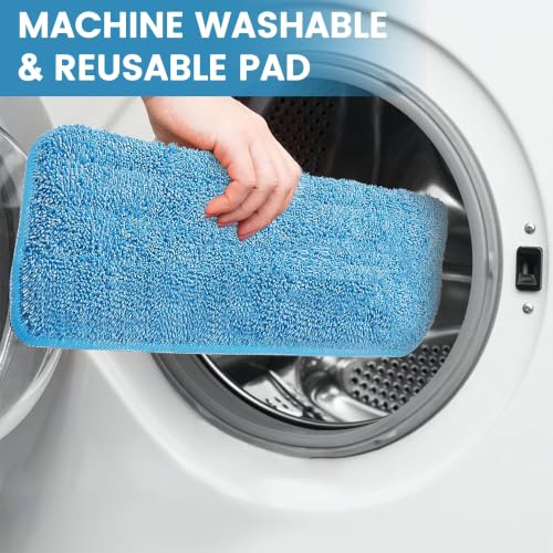 Mop Pads Compatible for Swiffer PowerMop, 6 Pack, Washable Reusable - size: 6 Count (Pack of 1)