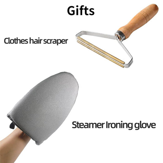 Garment hanger for steaming clothes with Ironing Gloves,Steam rack for clothes,Handheld garment steamer rack,Clothes hanger for steam ironing,Steam stand clothes,Steam iron steamer hanger standing - color: Clothes rack+Ironing Gloves