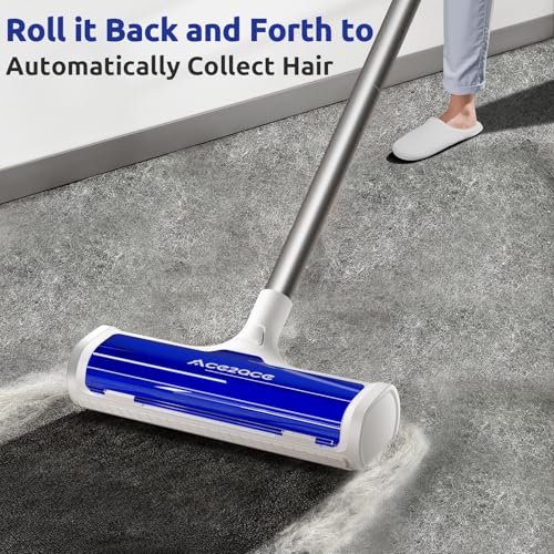 ACE2ACE A3 Pro Carpet Roller for Pet Hair, Carpet Pet Hair Removal Tool - color: Royal
